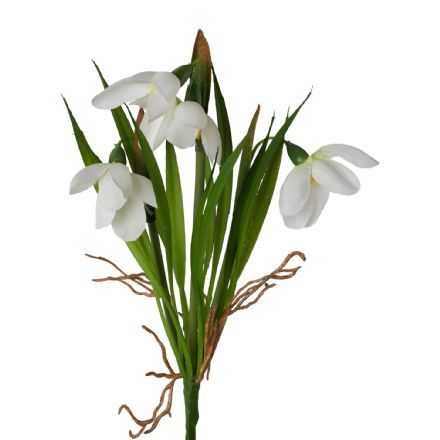 salg af Vintergækker i bundt, 21 cm. kunstige blomster